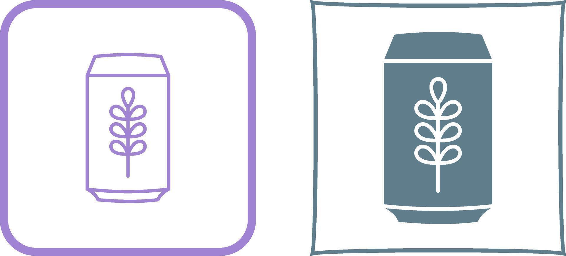 Beer Can Icon Design vector