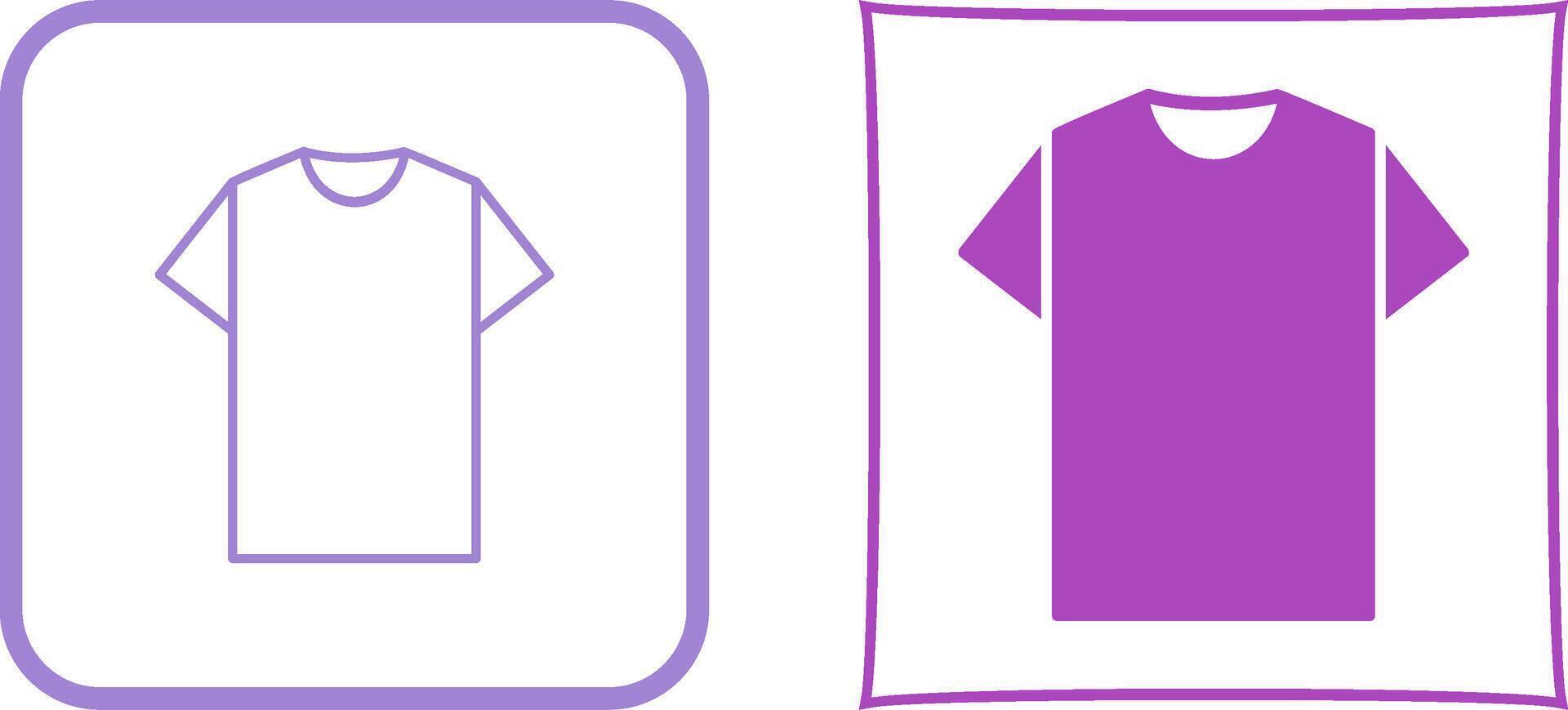 Plain T Shirt Icon Design vector