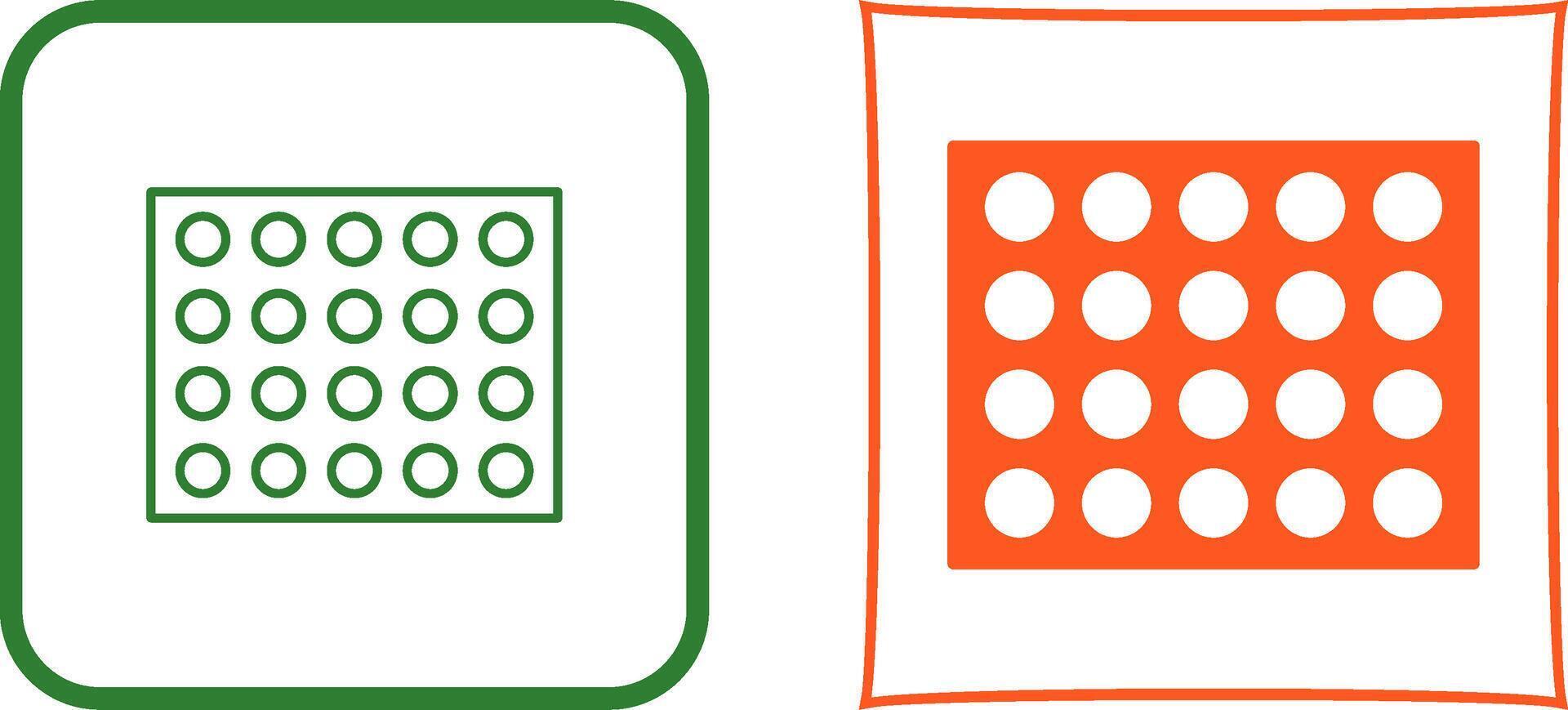 Colored Palette Icon Design vector