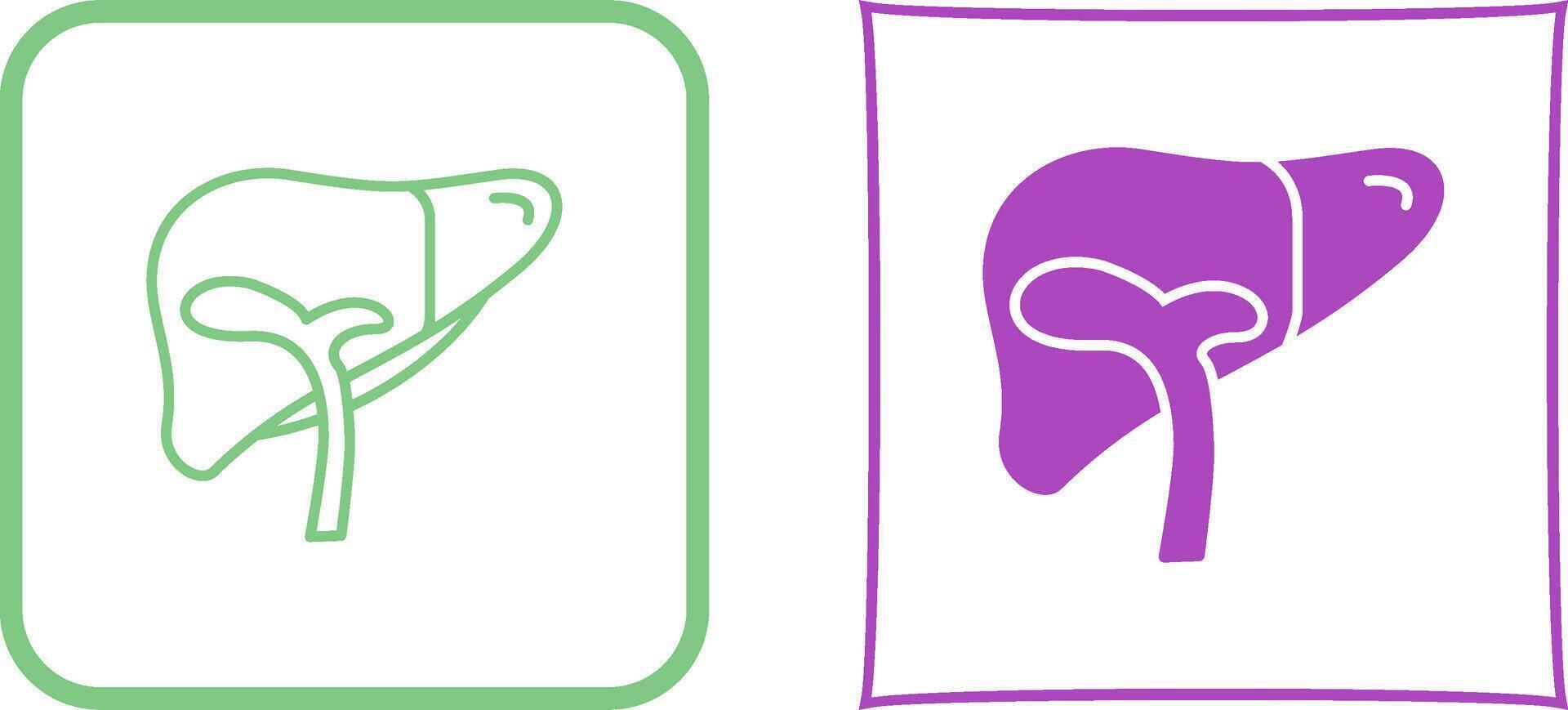 Liver Icon Design vector