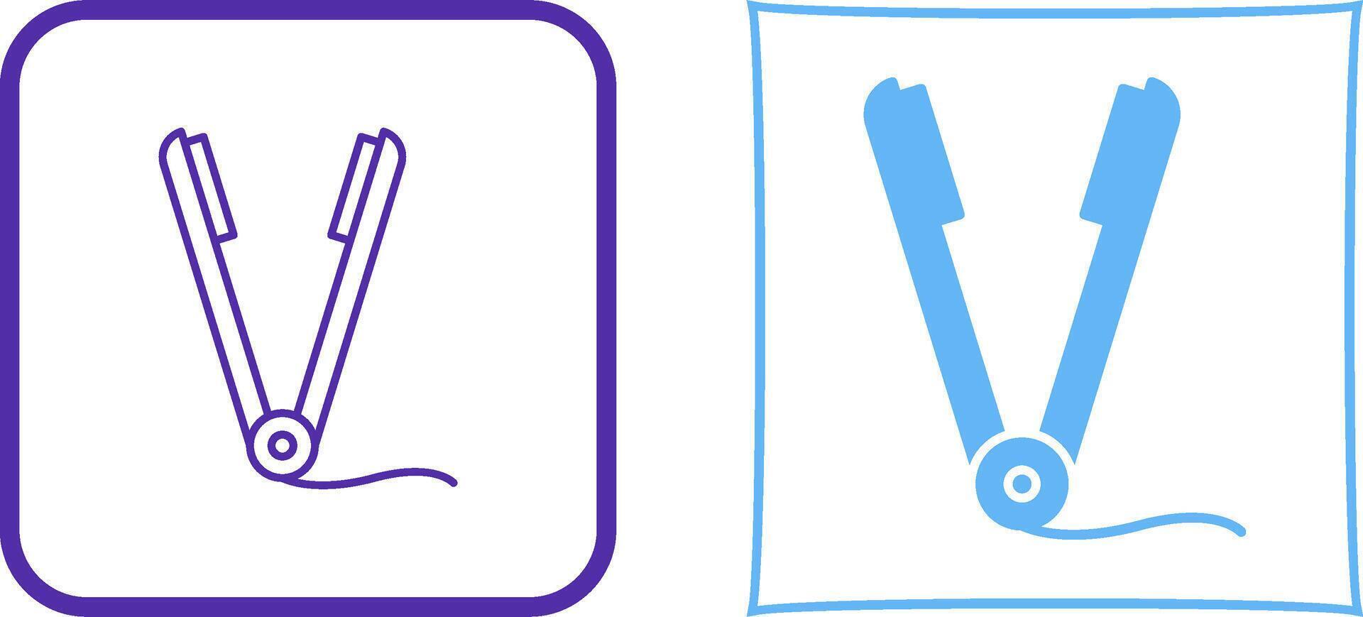 Straightener Icon Design vector