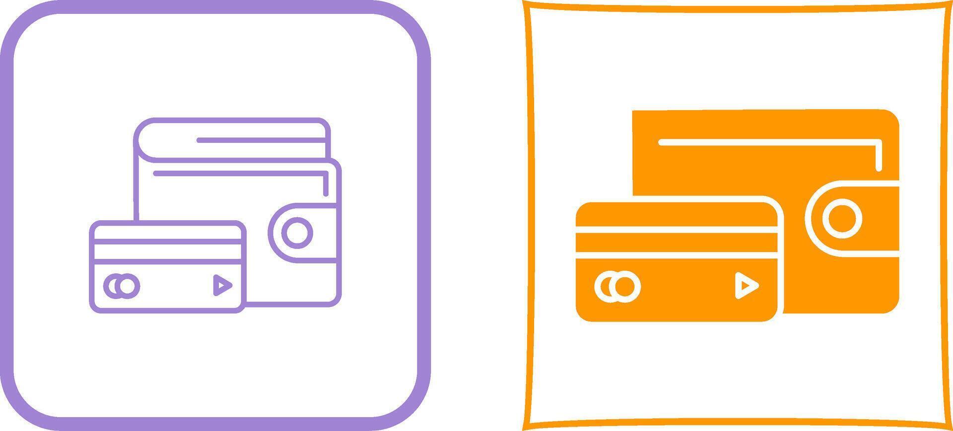 Wallet Icon Design vector