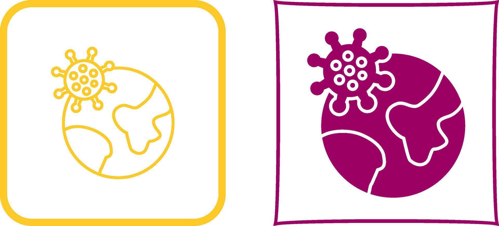 Pandemic Icon Design vector