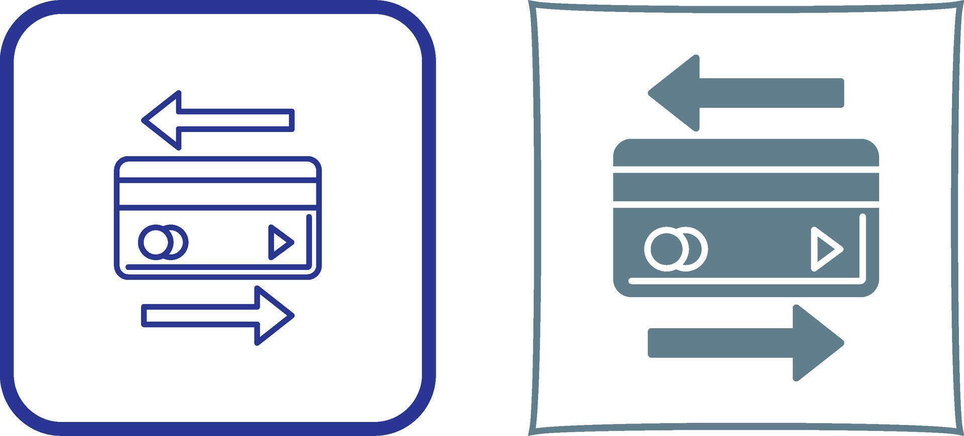 Transaction Icon Design vector
