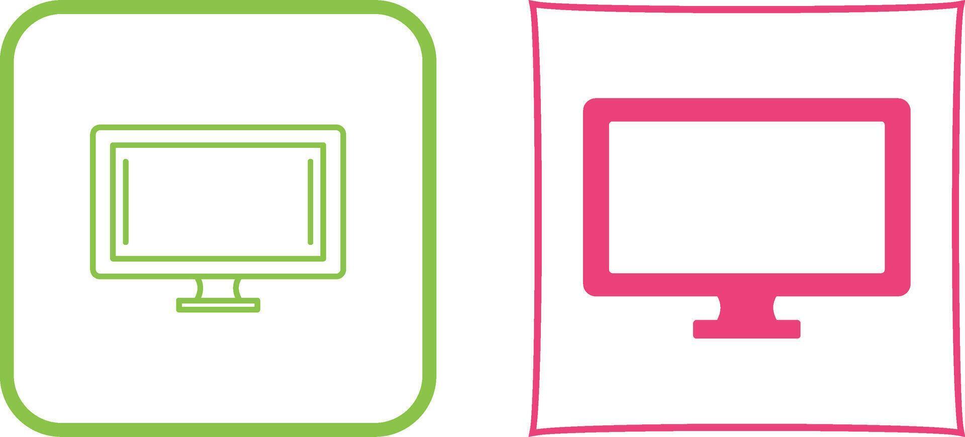 Monitor Icon Design vector