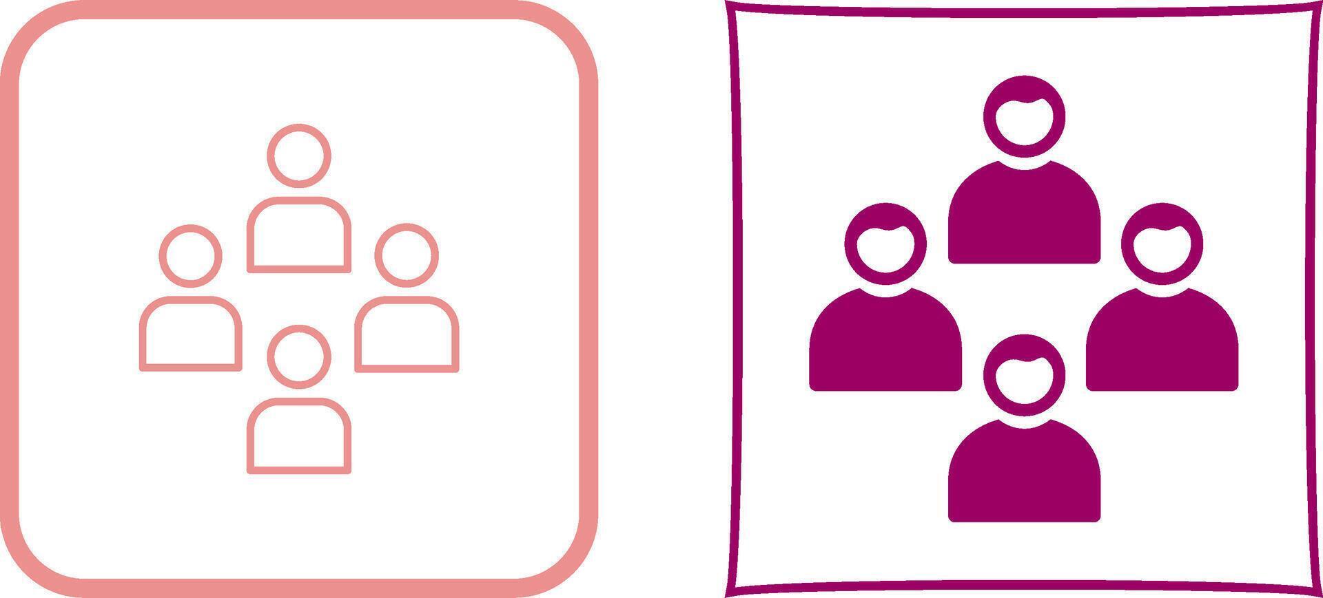 Network Group Icon Design vector