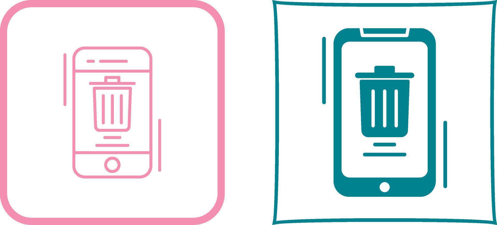 Delete Icon Design vector