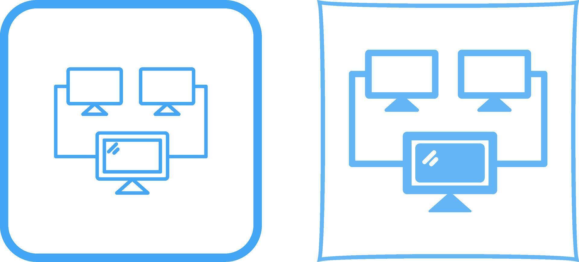 Connected Systems Icon Design vector