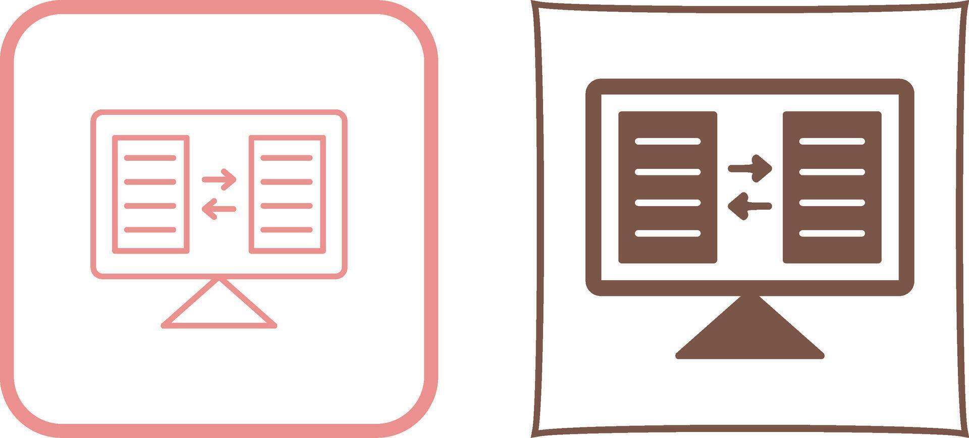 File Sharing Icon Design vector