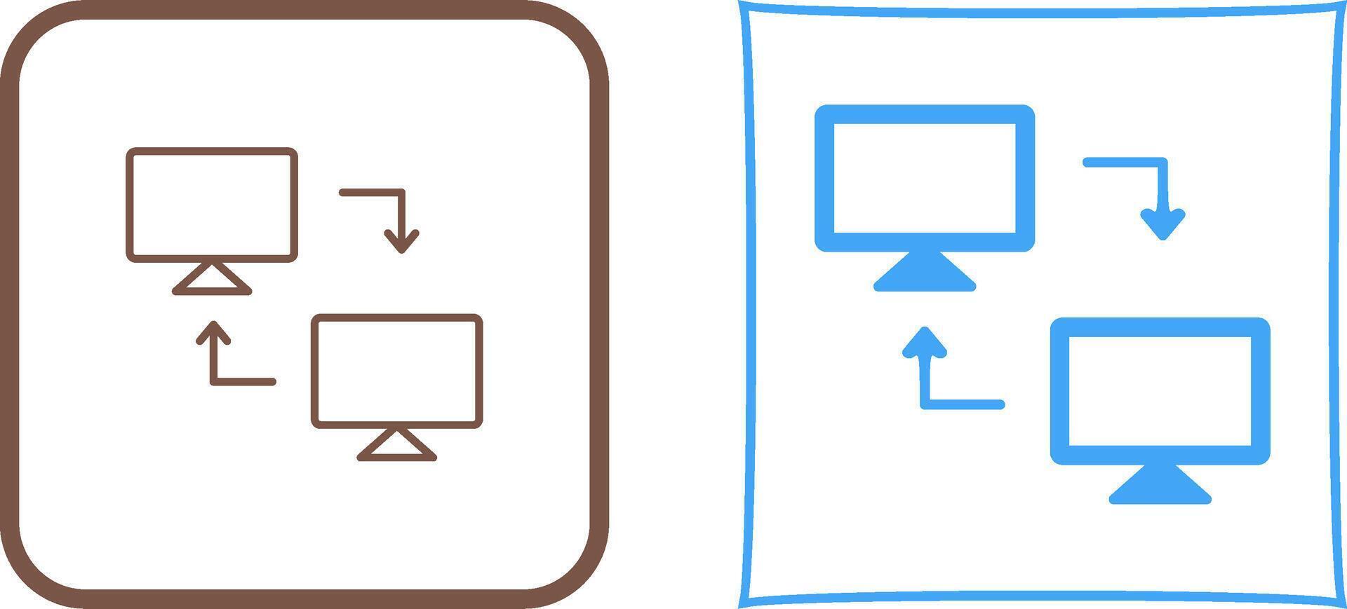 Sharing Systems Icon Design vector