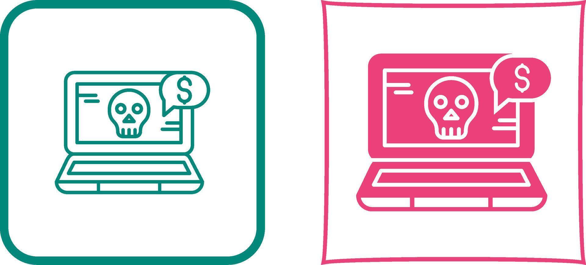 Online Fraud Icon Design vector