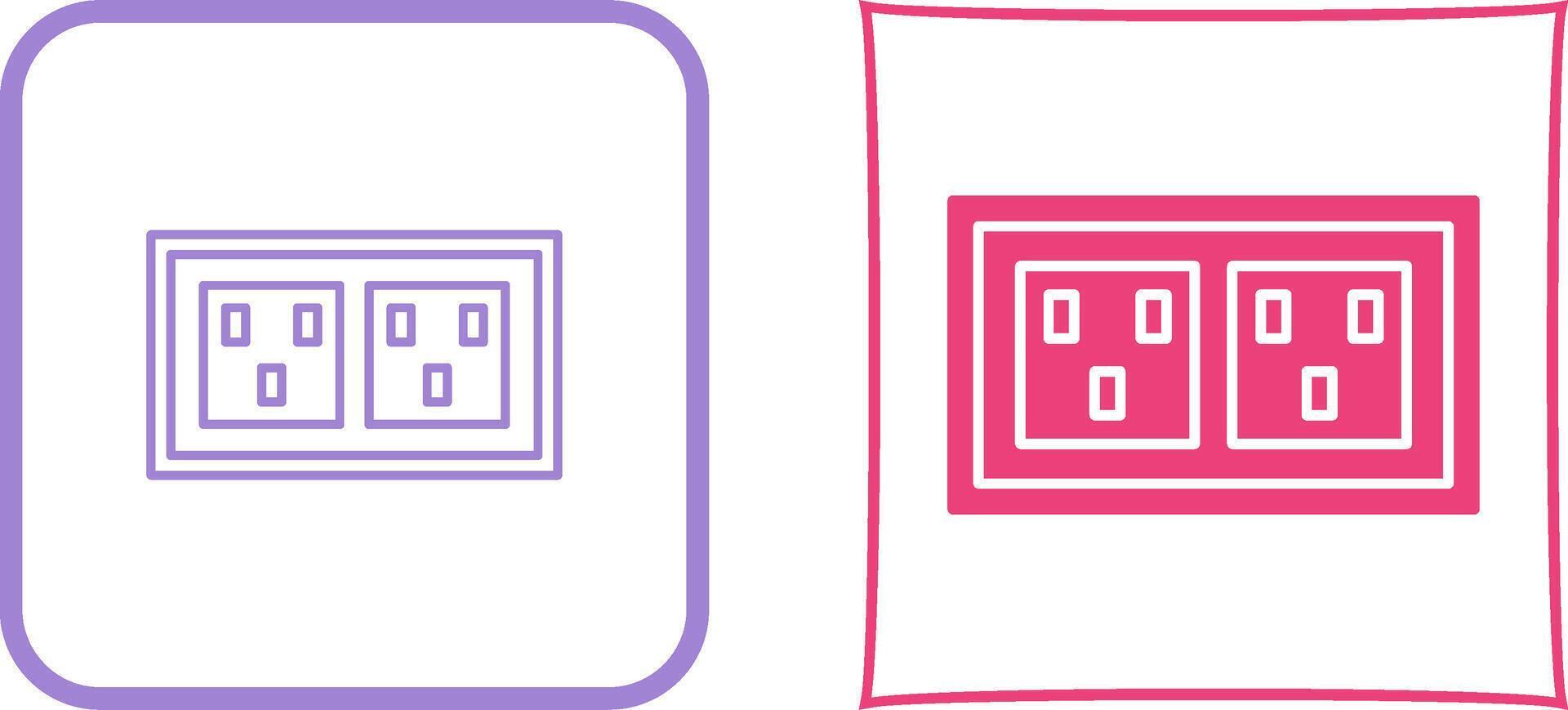Socket Icon Design vector