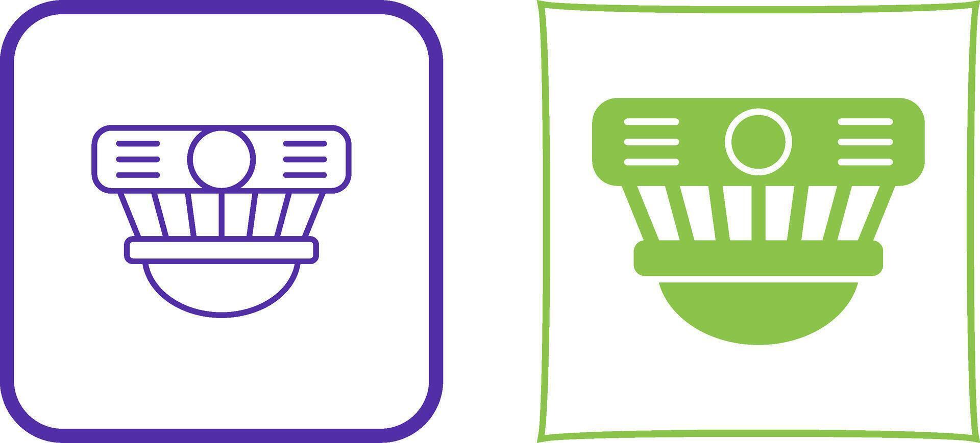 Smoke Detector Icon Design vector