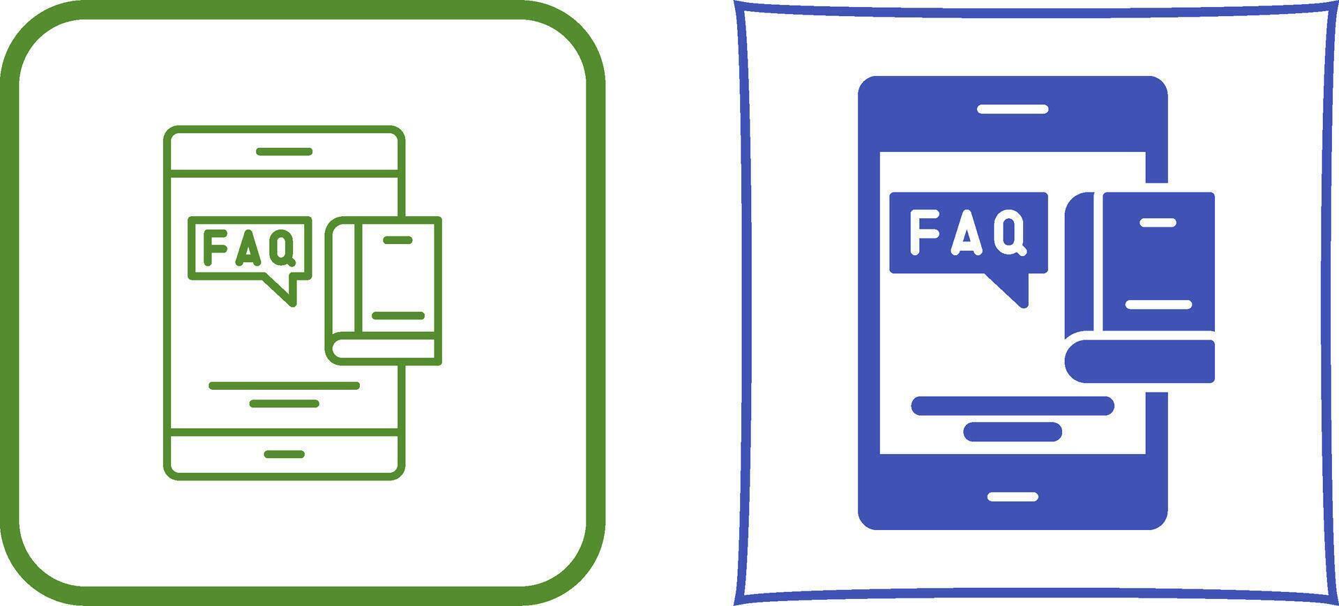 Faq Icon Design vector