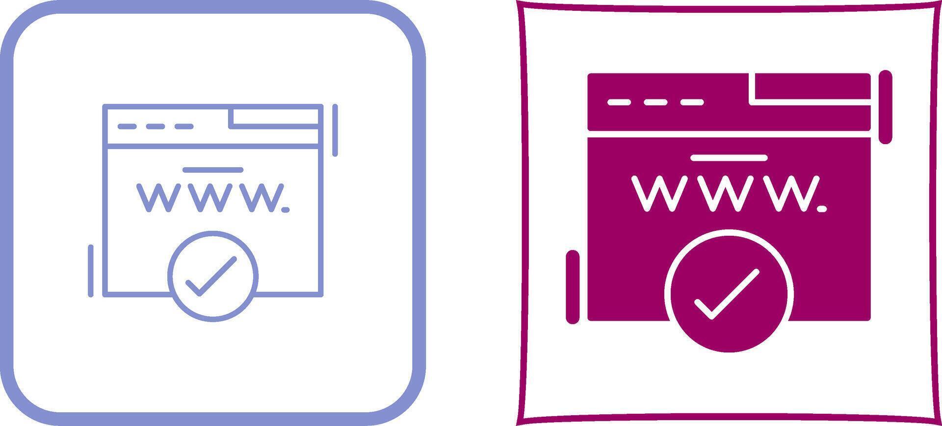 Domain Icon Design vector