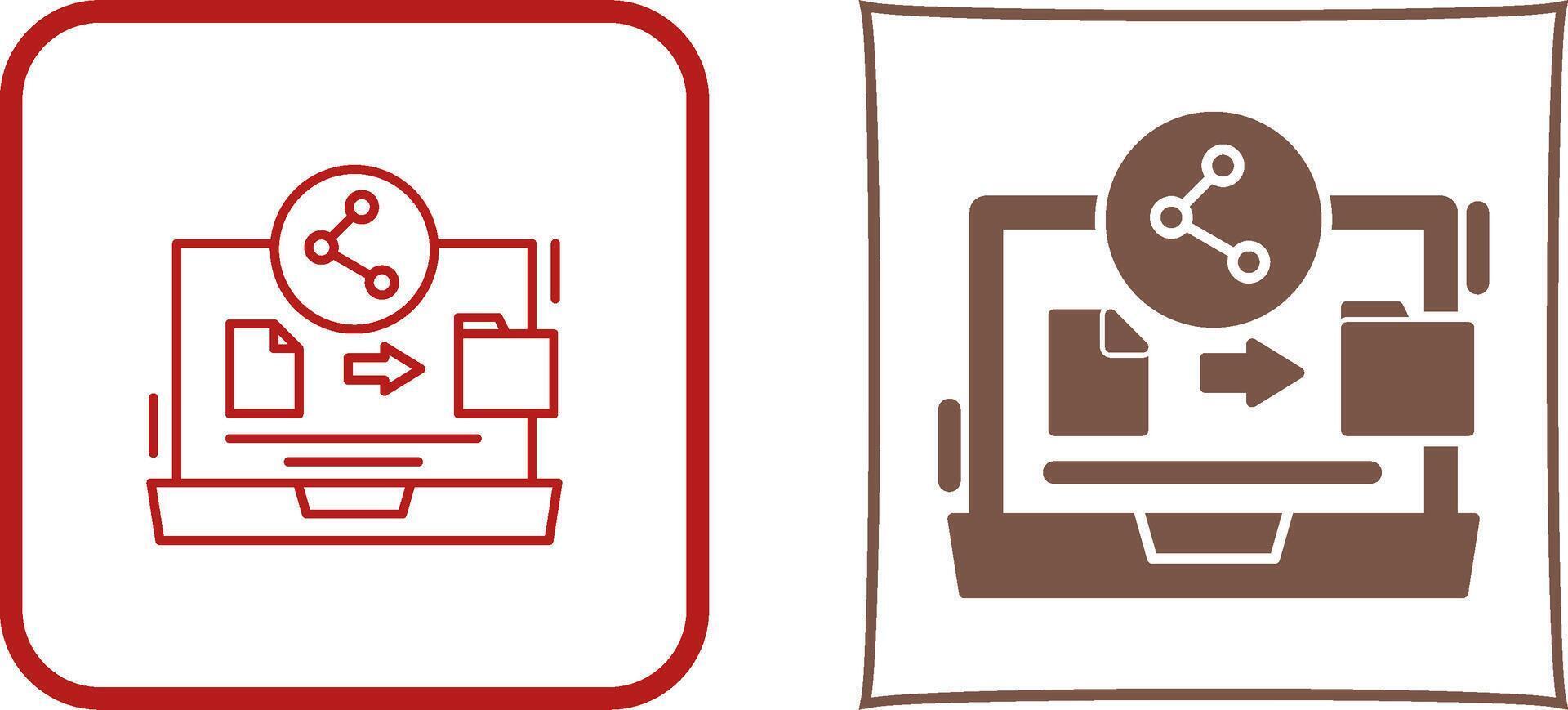 File Share Icon Design vector