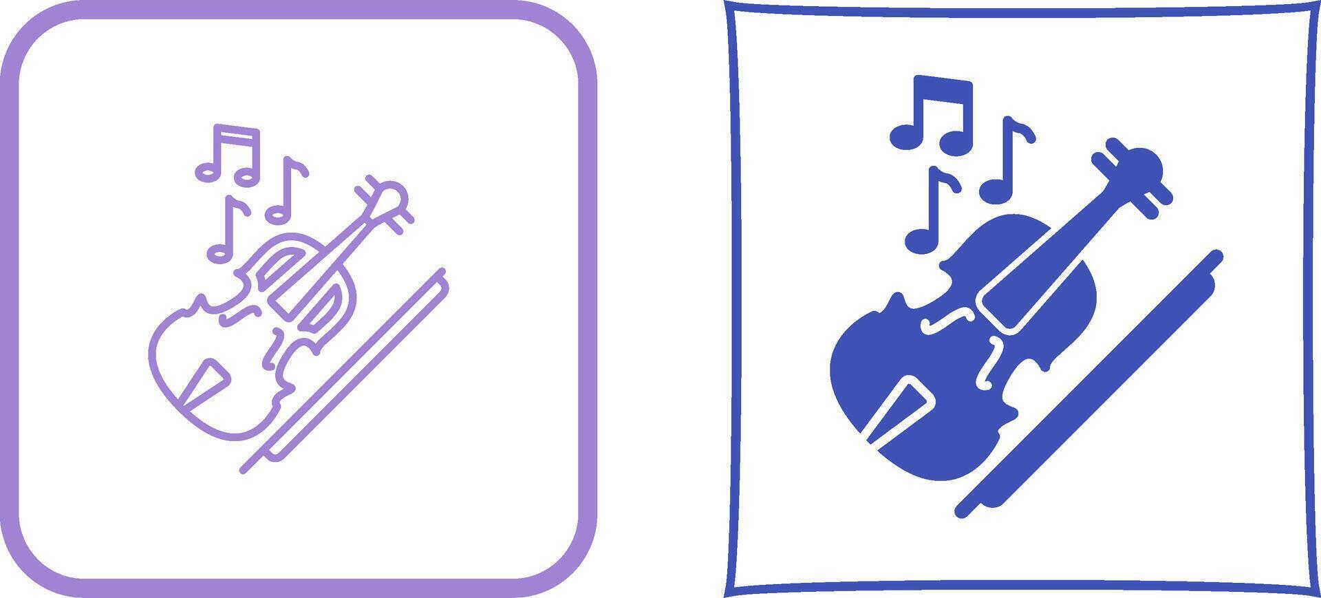 Violin Icon Design vector