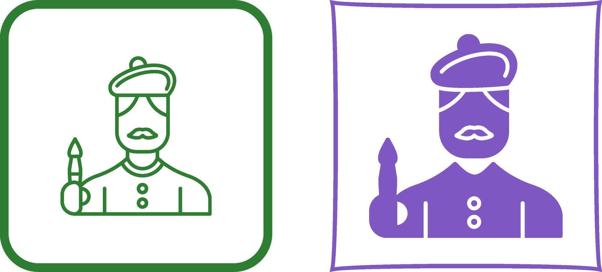 Artist Icon Design vector