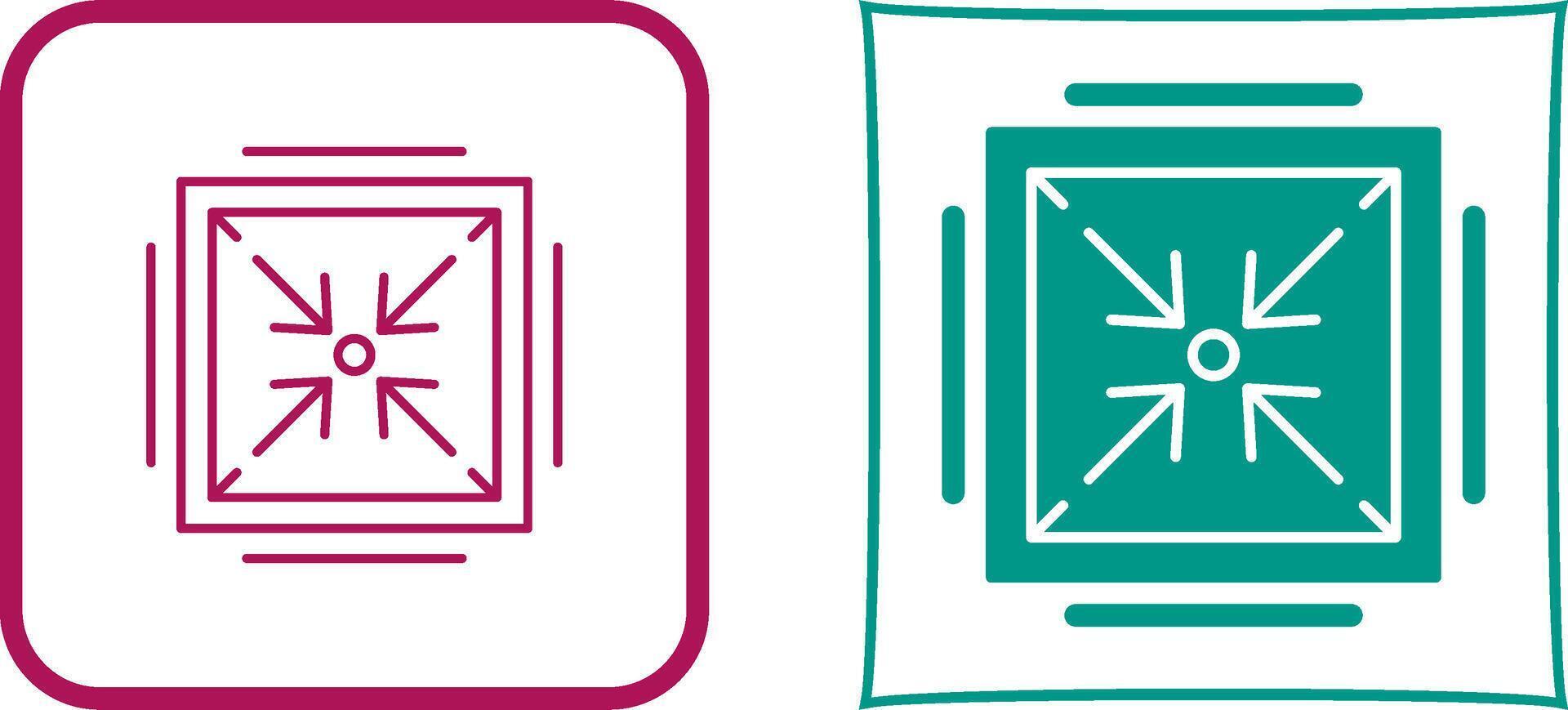 Minimize Icon Design vector