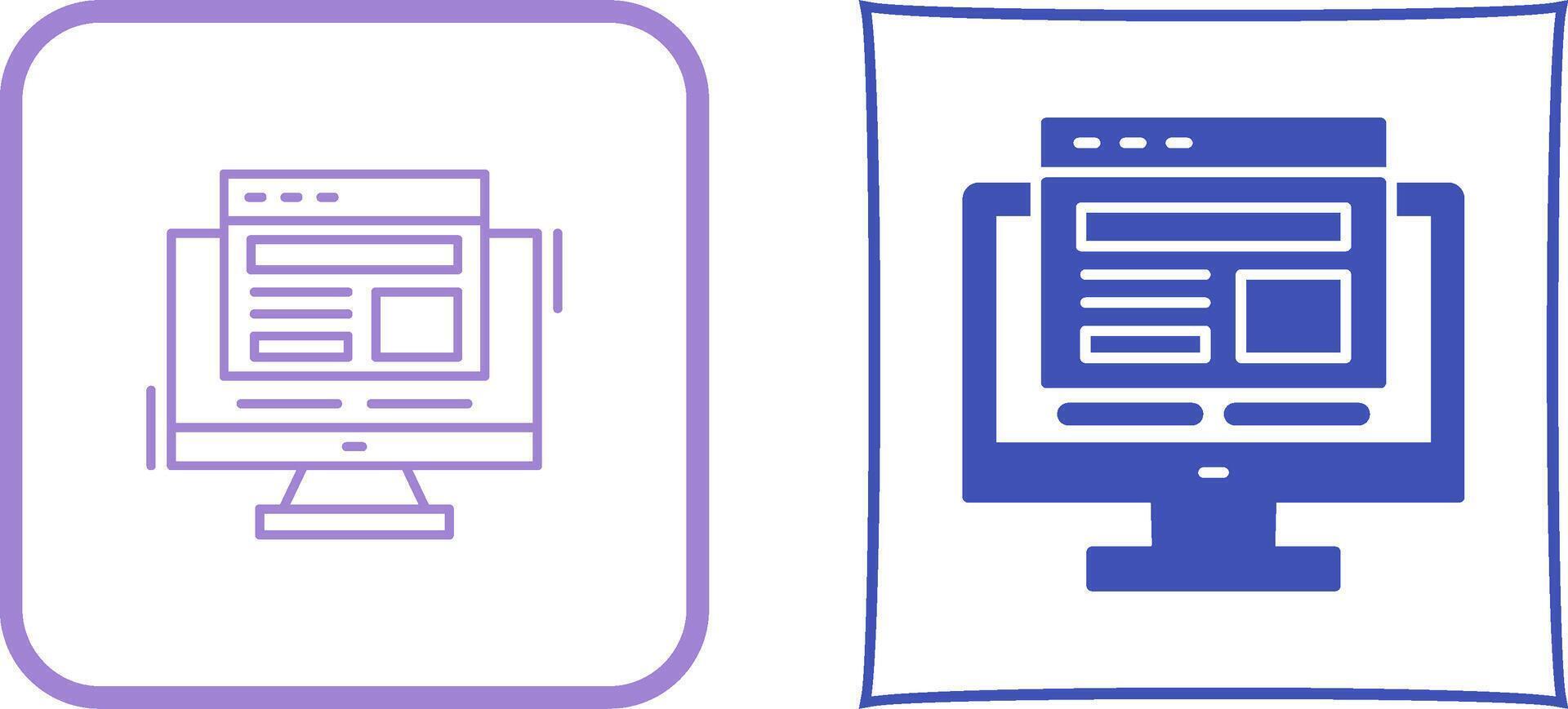 Adaptive Layout Icon Design vector