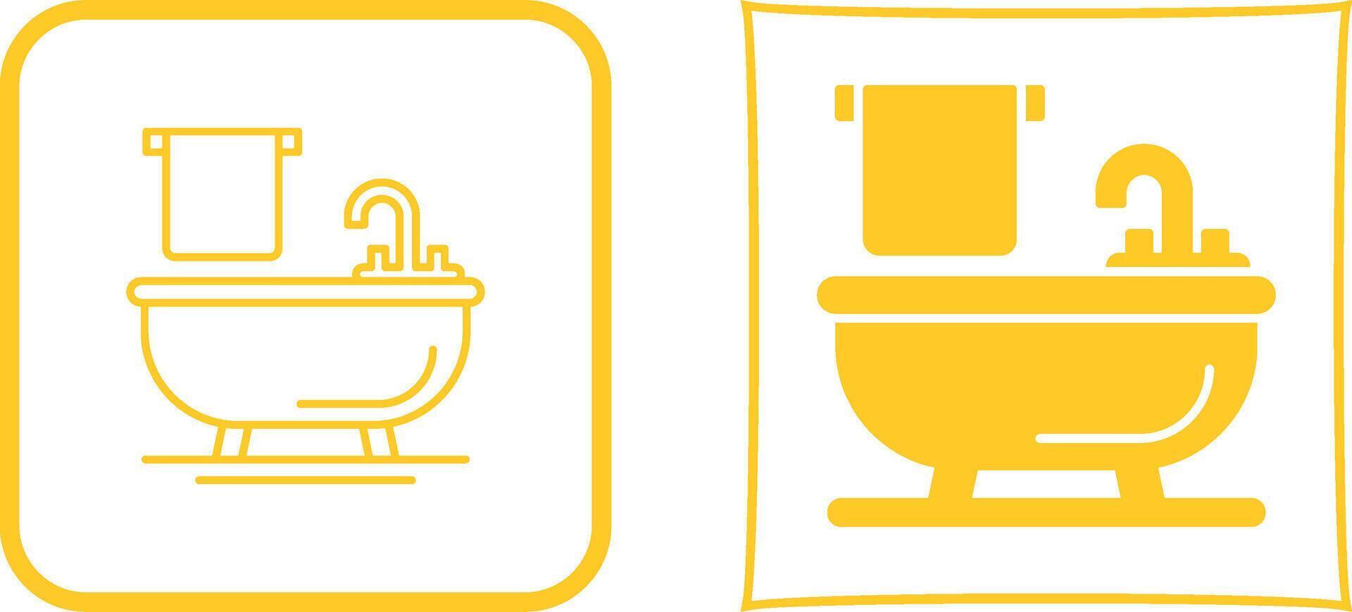 Bathtub Icon Design vector