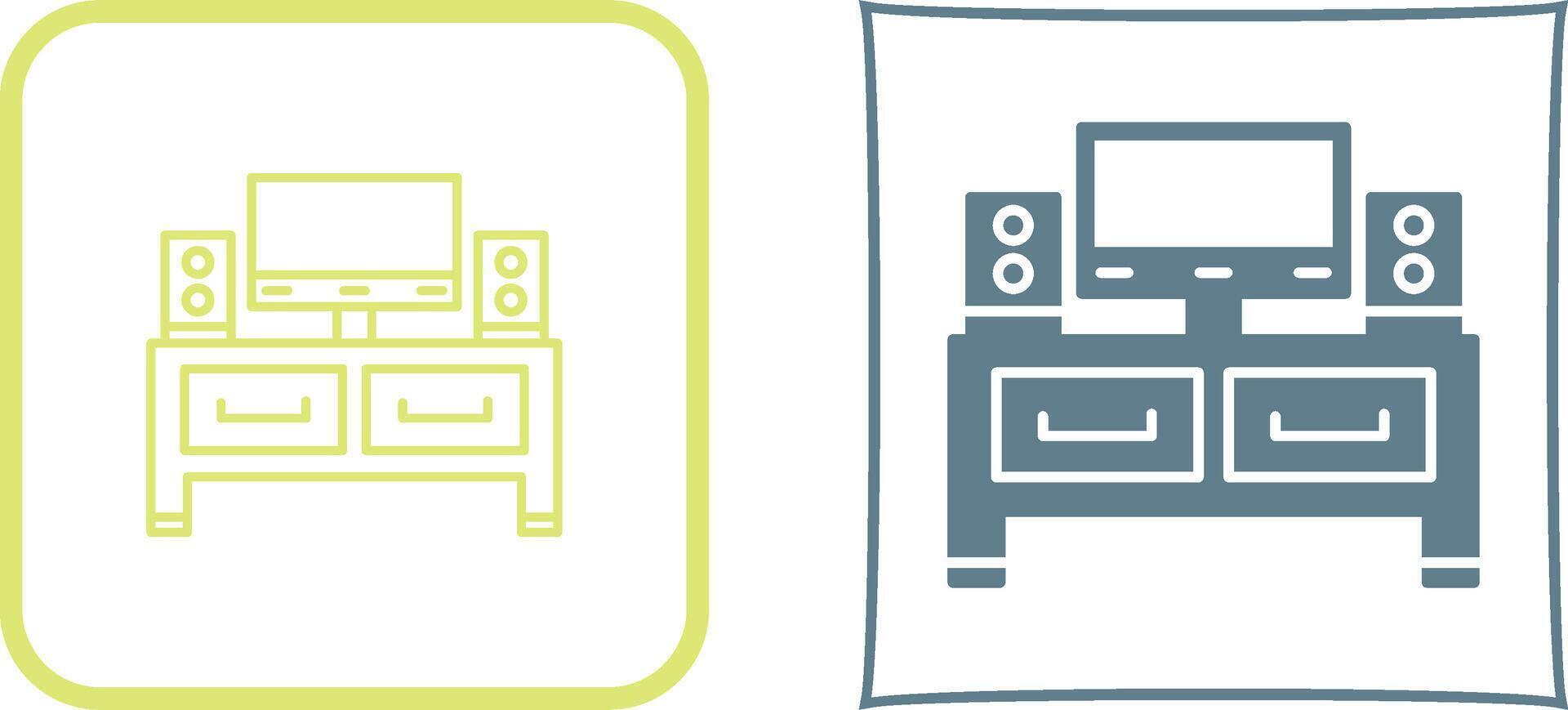 Television Icon Design vector