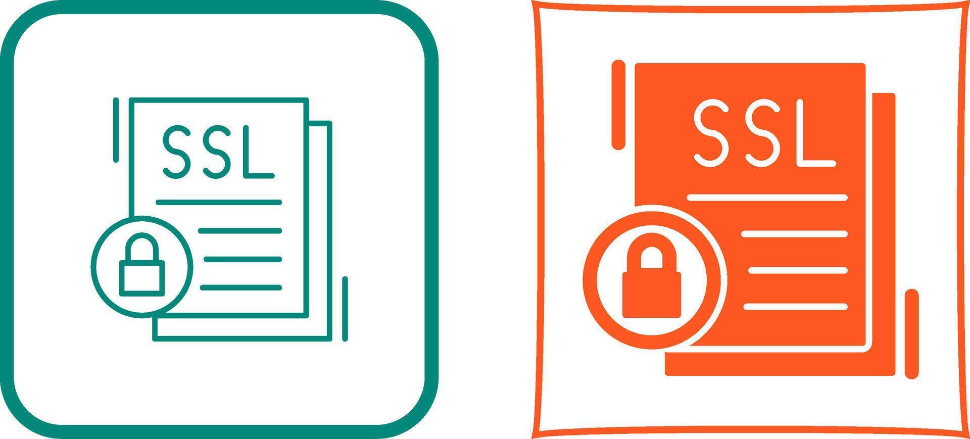 SSL Icon Design vector