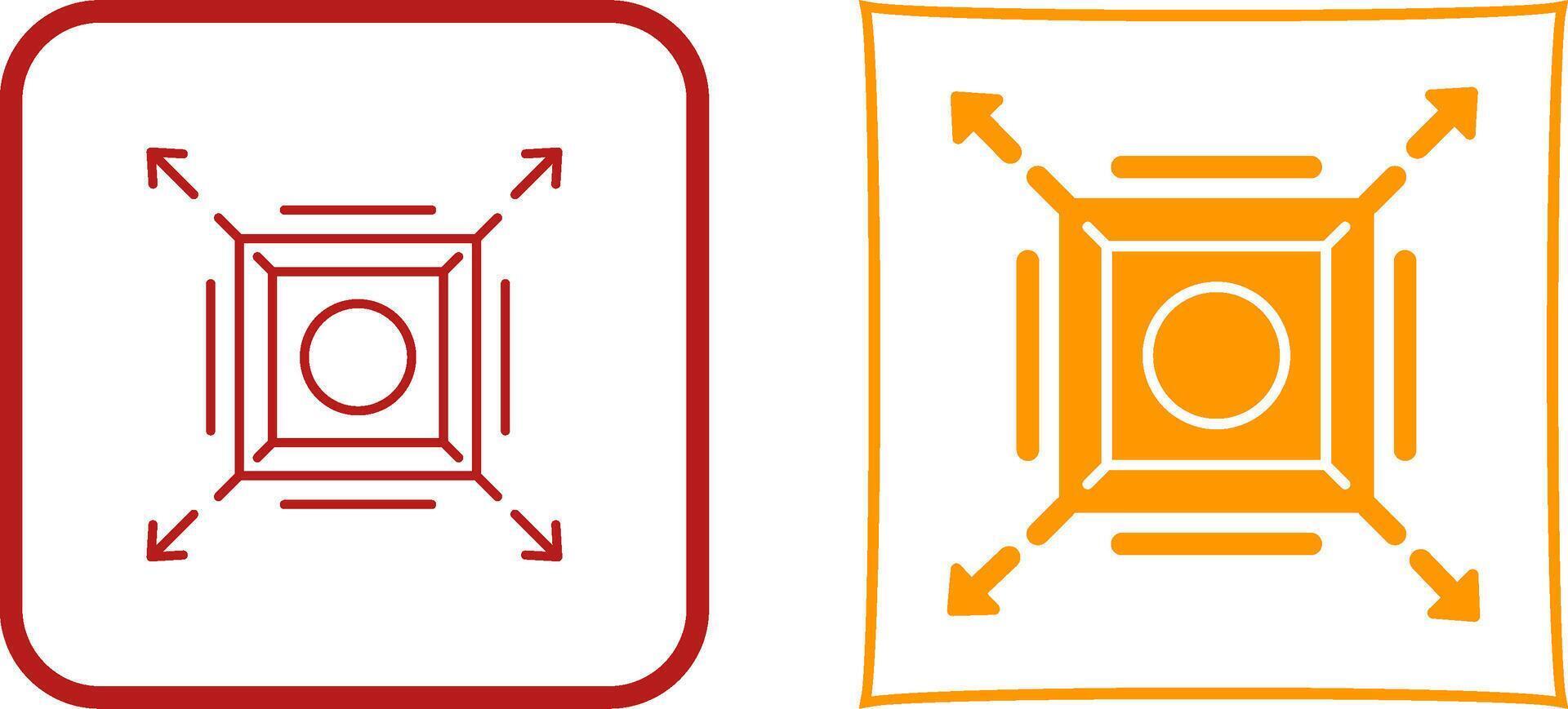 Maximize Icon Design vector