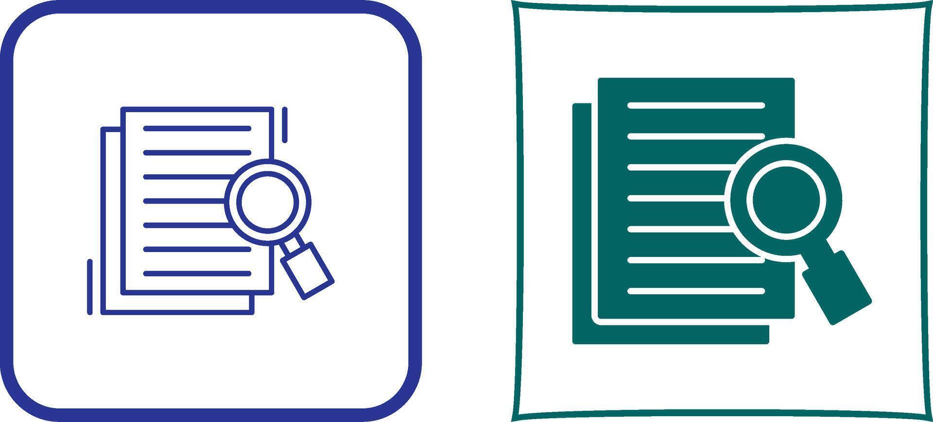 Details Looking Icon Design vector