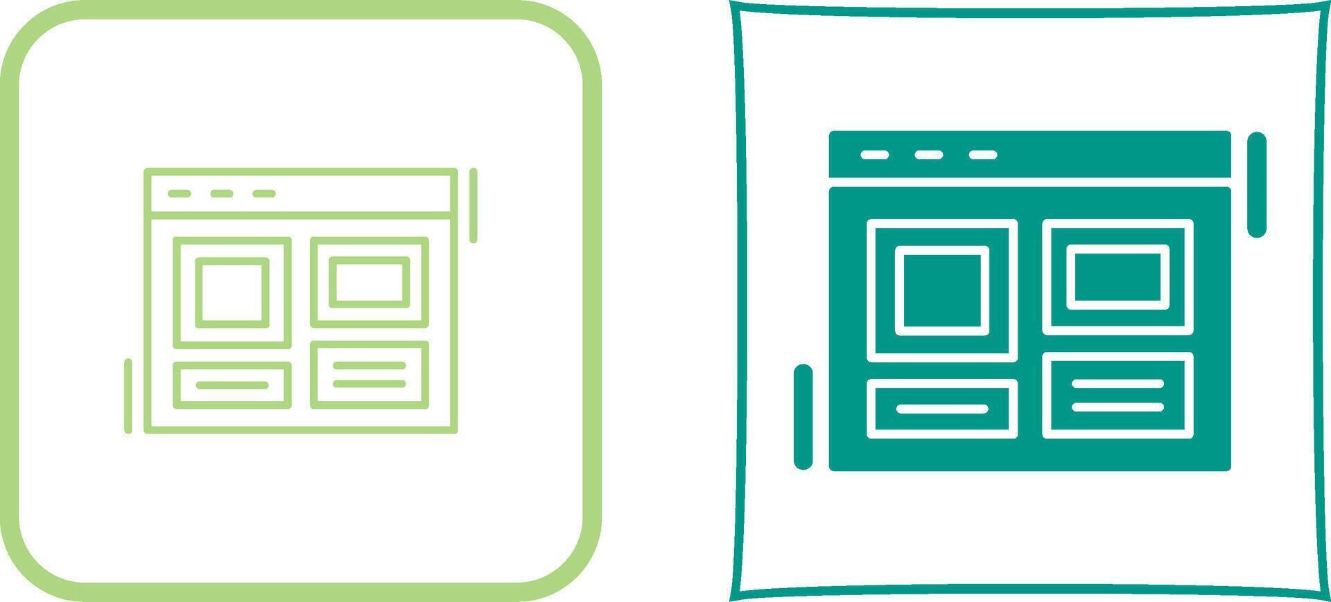Layout Icon Design vector