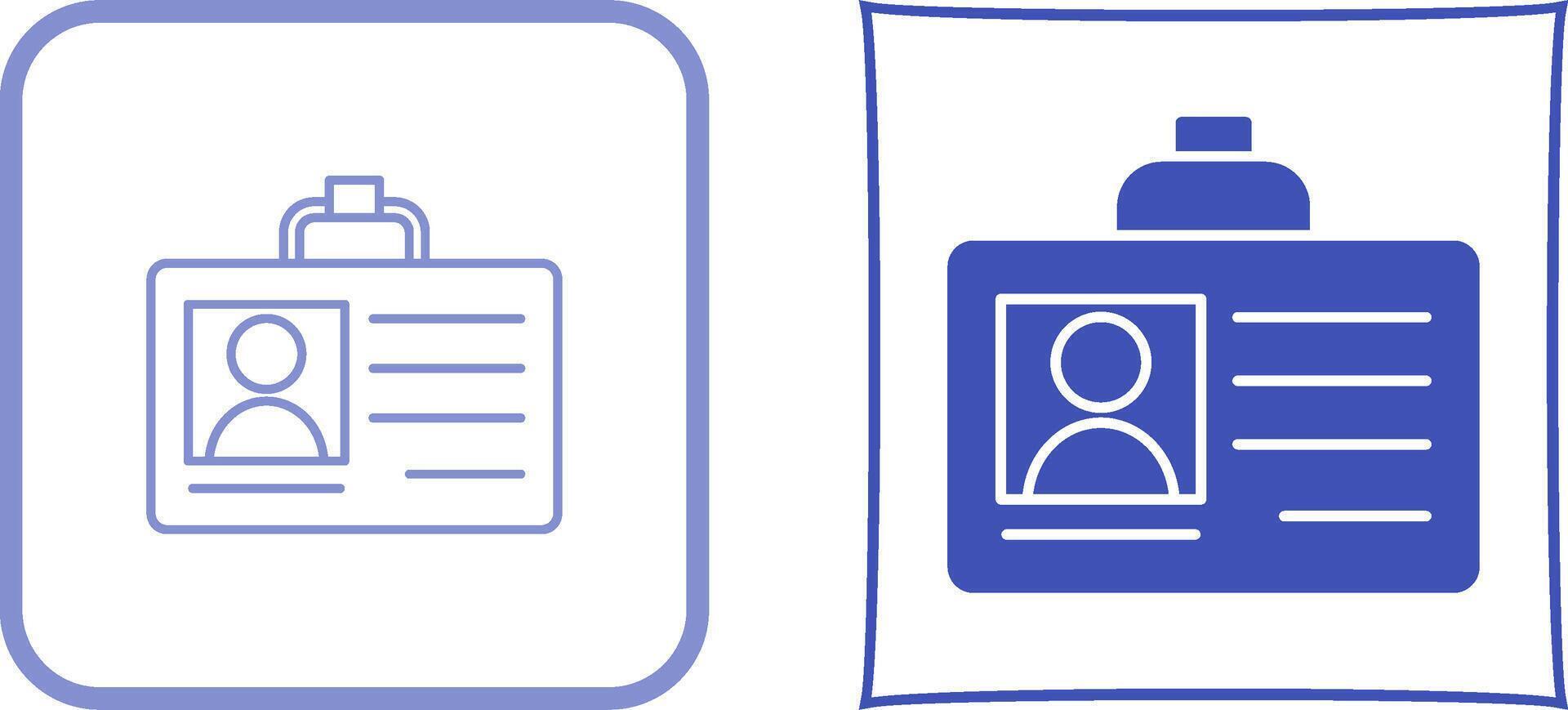 Id Card Icon Design vector