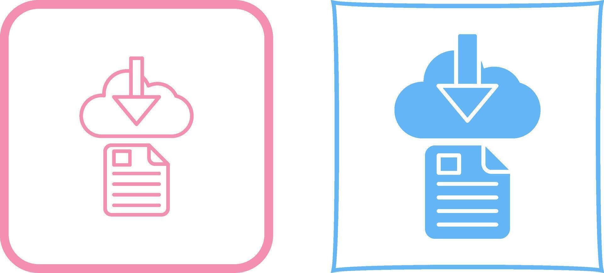 File Download Icon Design vector