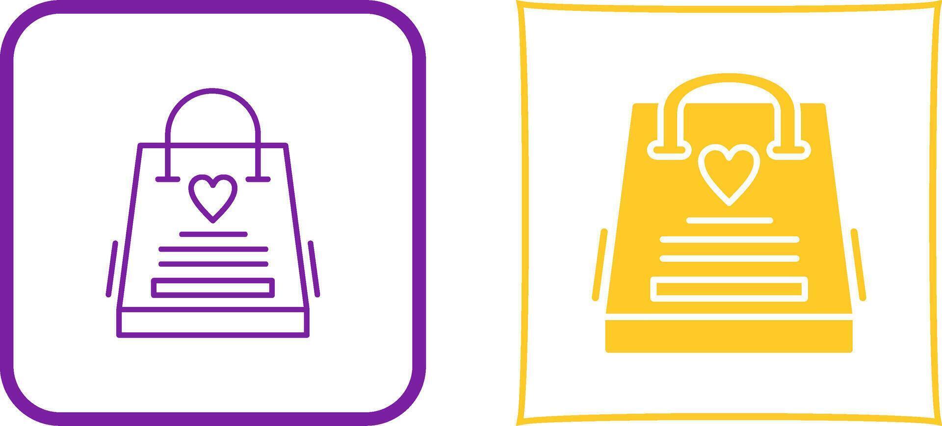 Gift Bag Icon Design vector