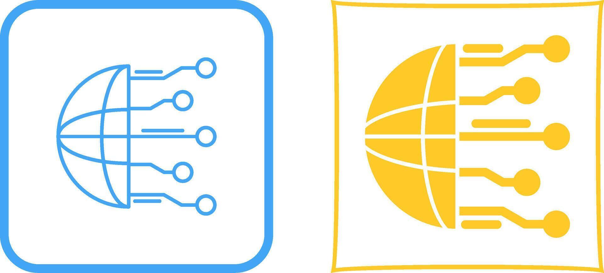 Network Icon Design vector