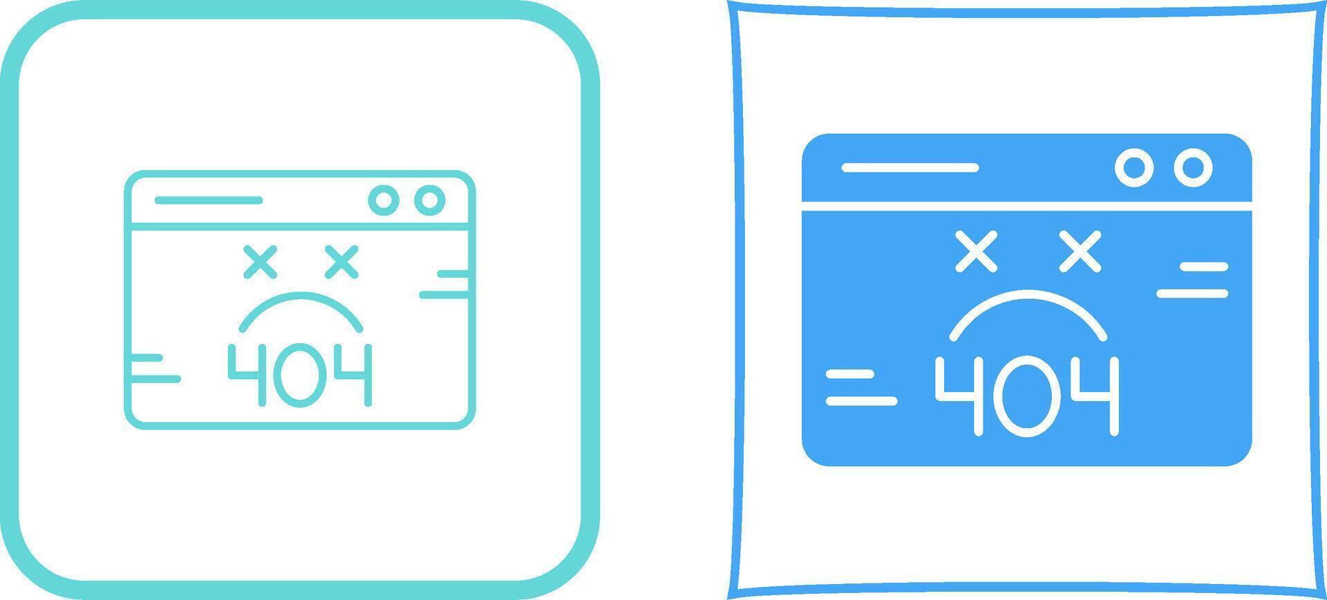 404 Error Icon Design vector