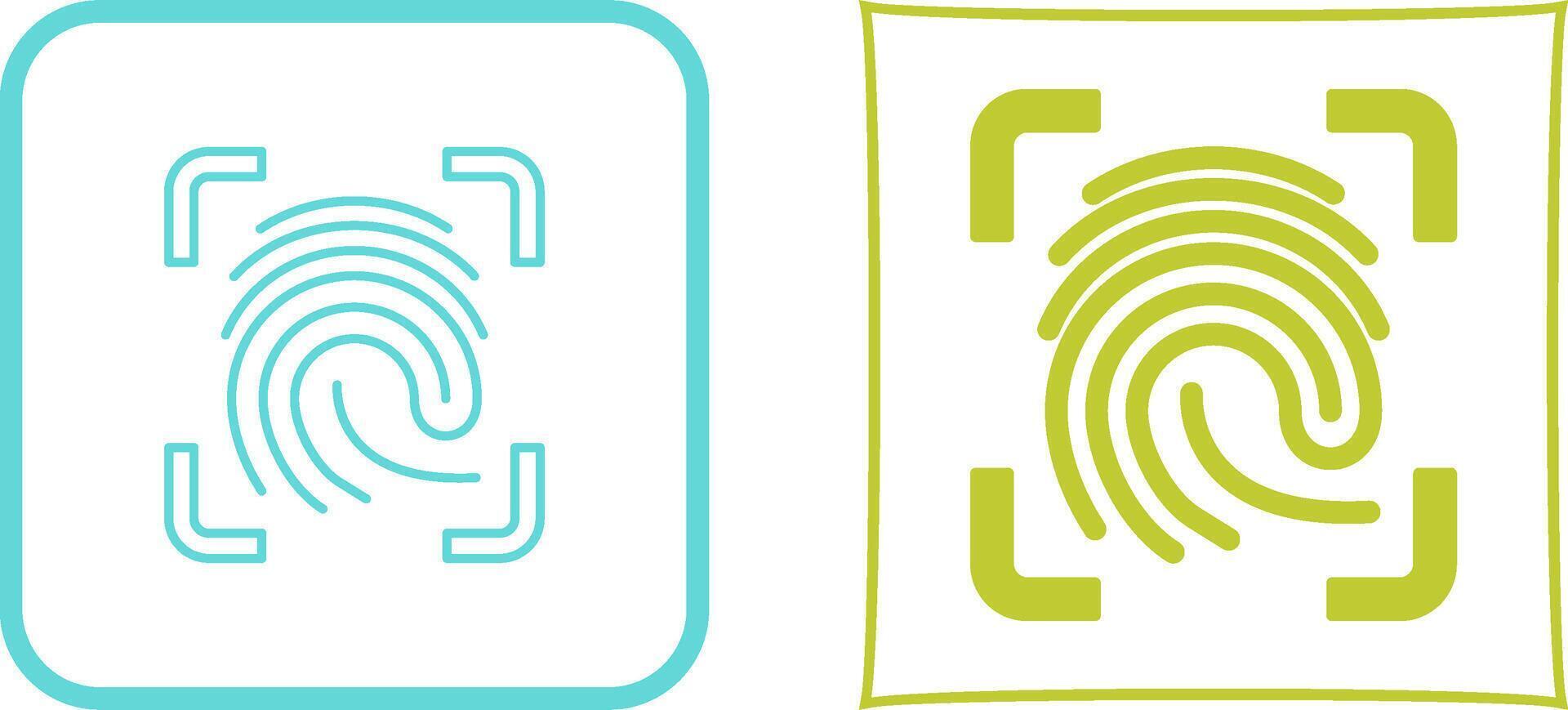 Finger Print Icon Design vector