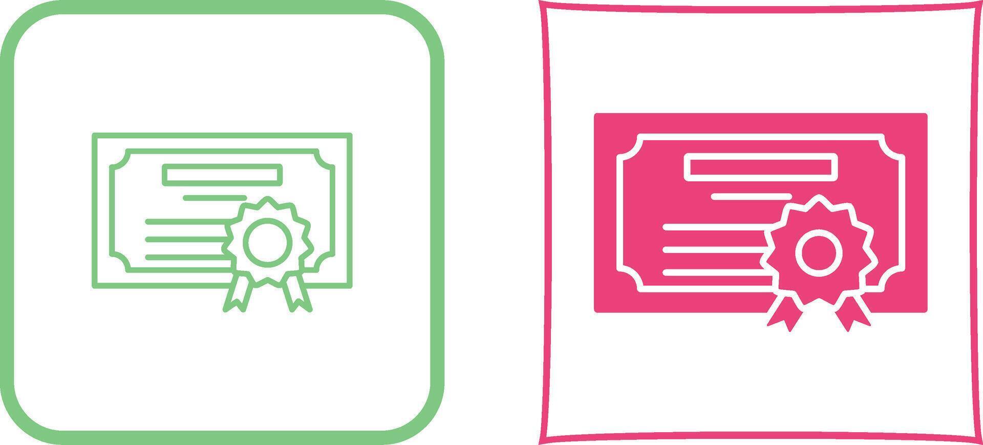 Diploma Icon Design vector