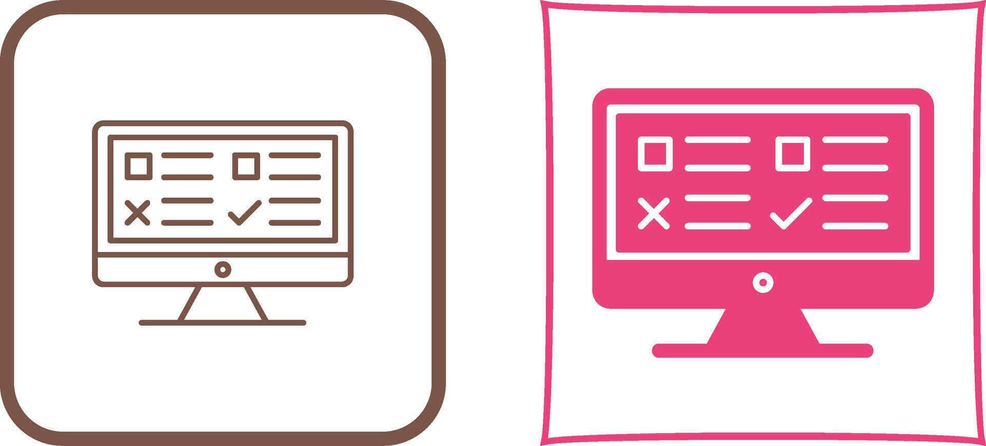 Examination Icon Design vector