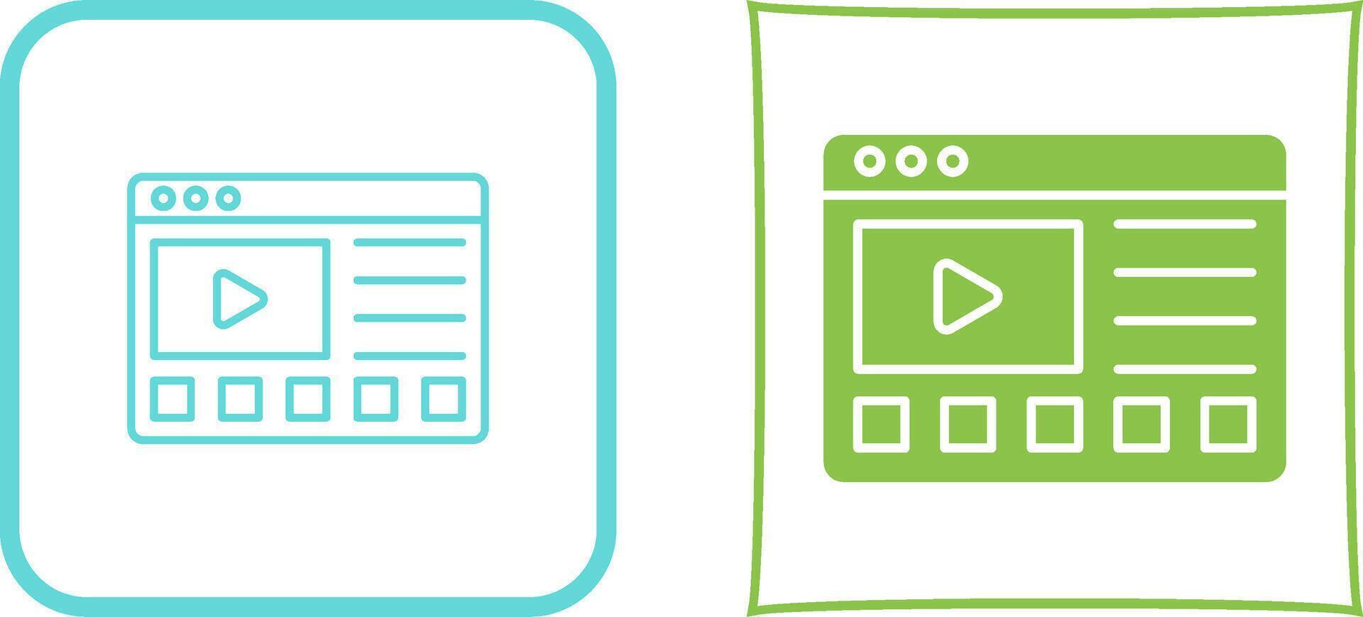 Online Tutorials Icon Design vector
