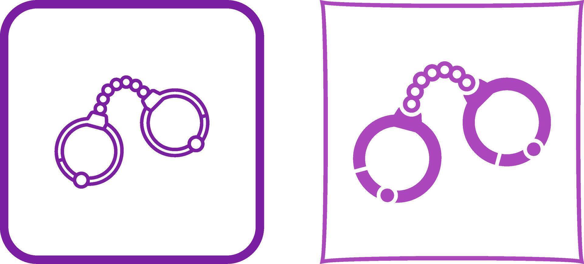 Handcuffs Icon Design vector