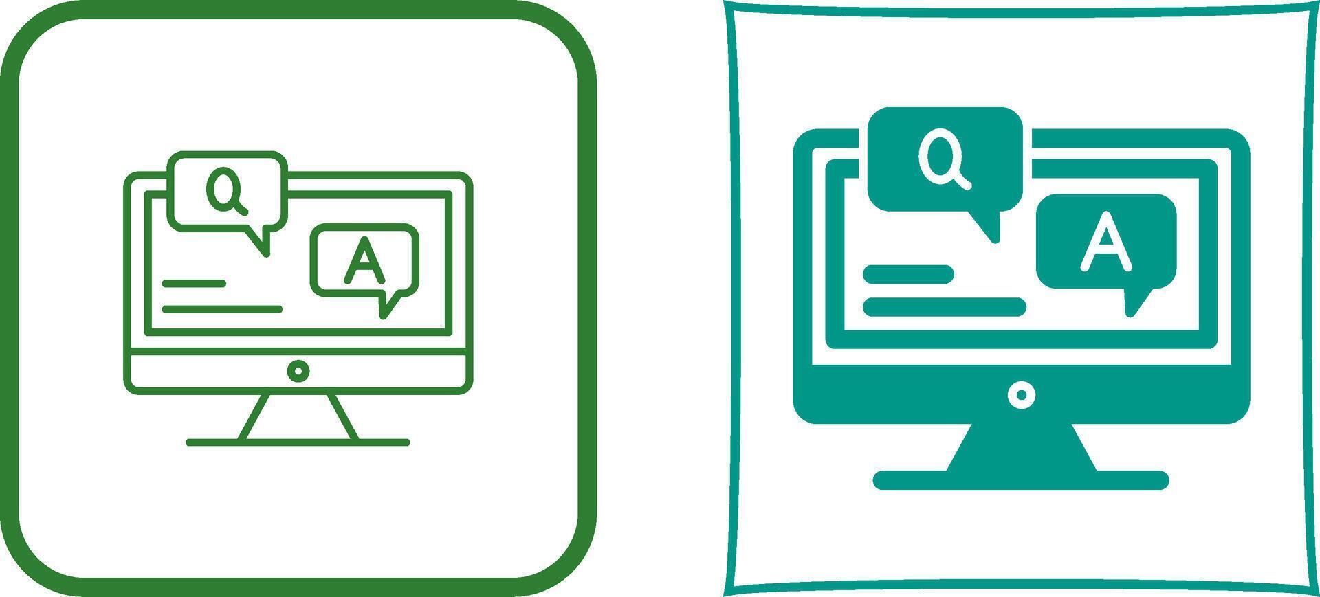 Faq Icon Design vector