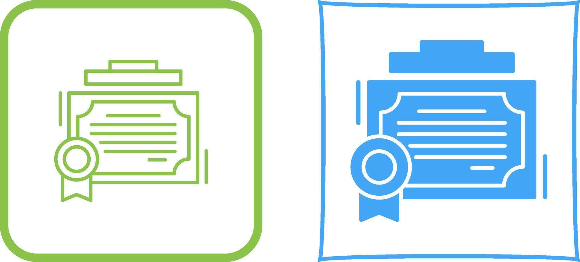 Certificate Icon Design vector