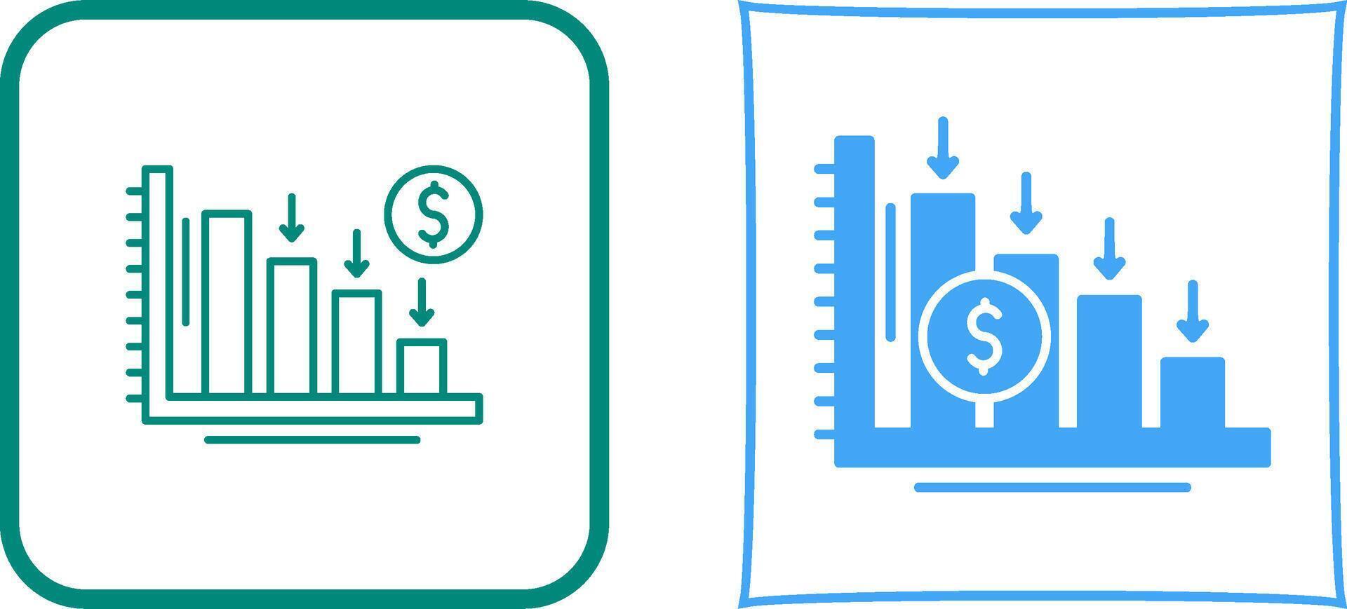 Loss Icon Design vector