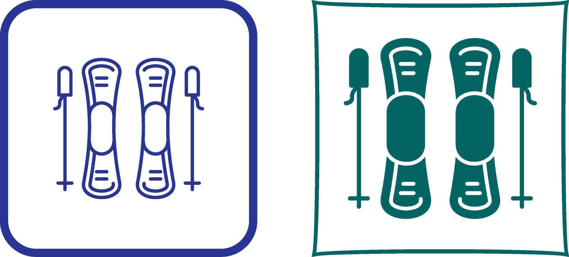 Ski Icon Design vector