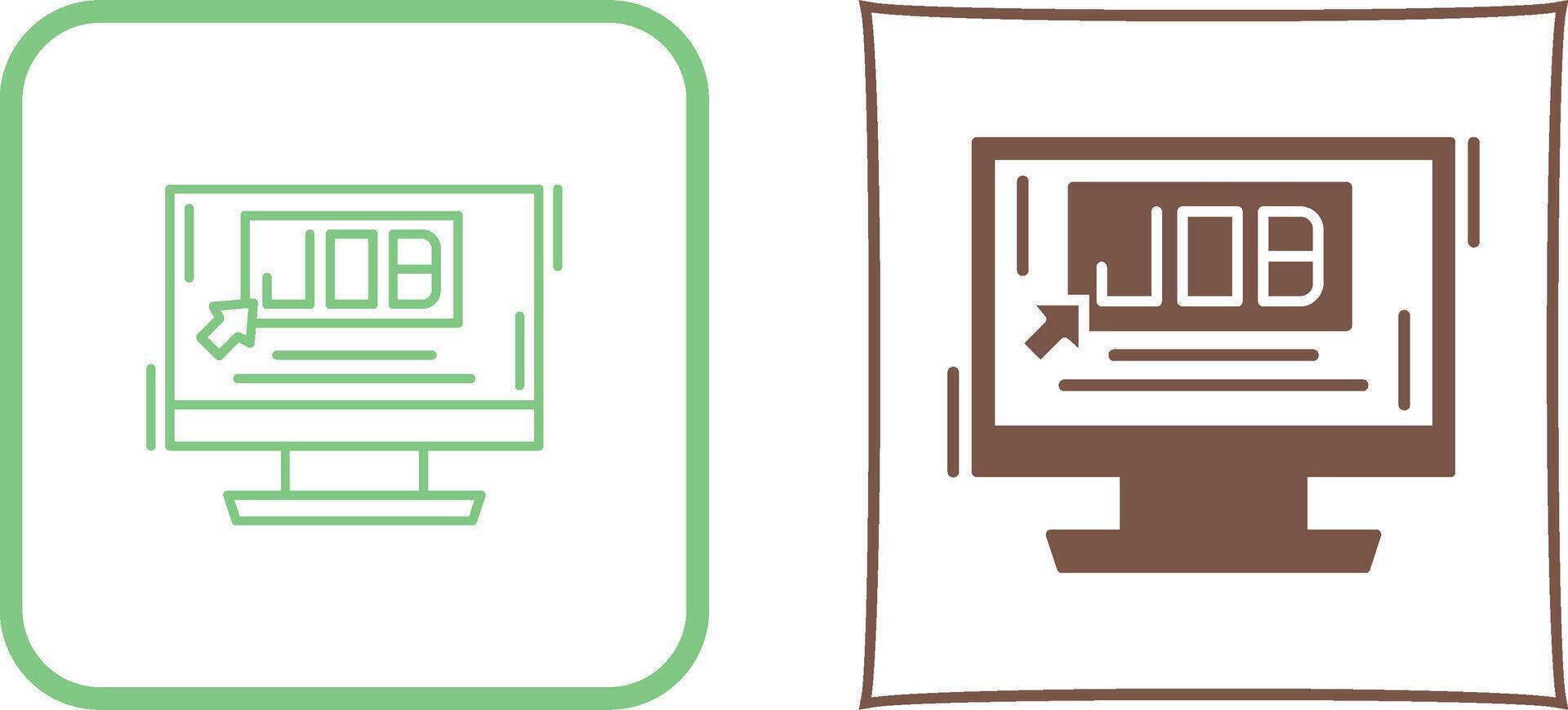 Job Icon Design vector