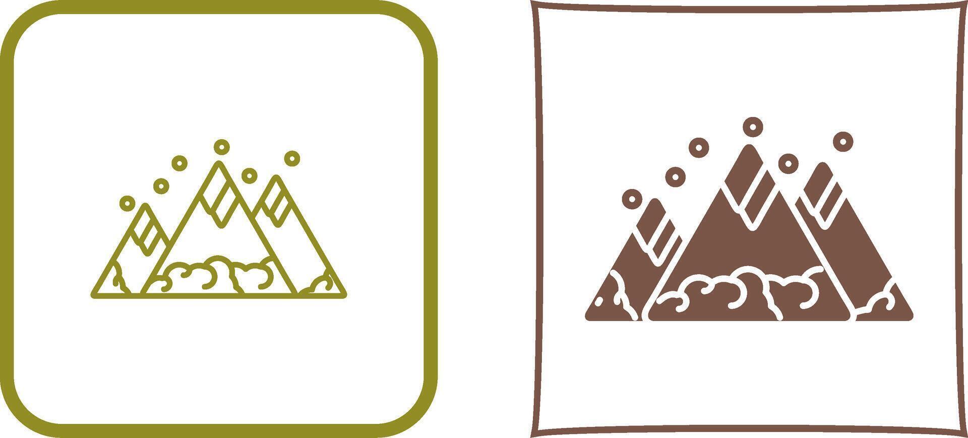 Mountain Icon Design vector