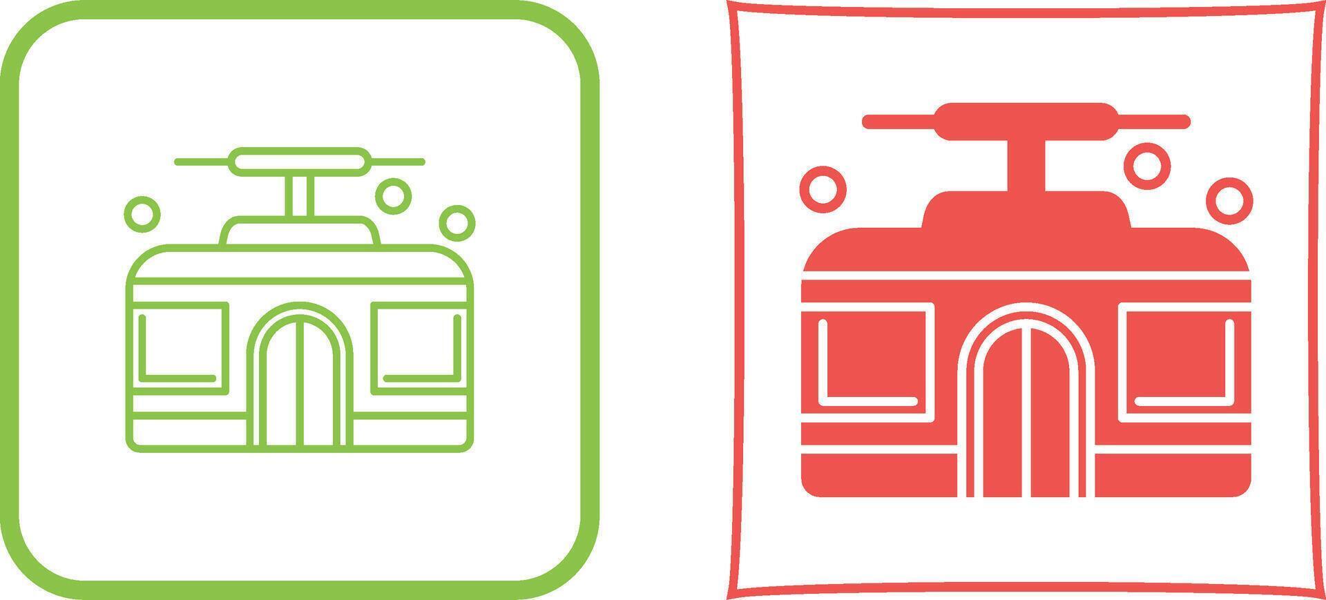 Cable Car Icon Design vector