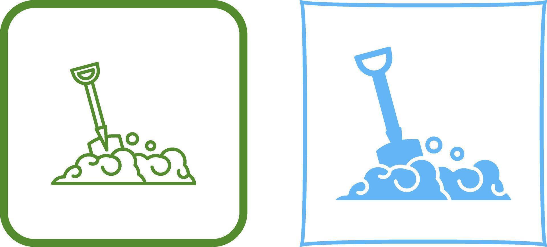 Shovel Icon Design vector
