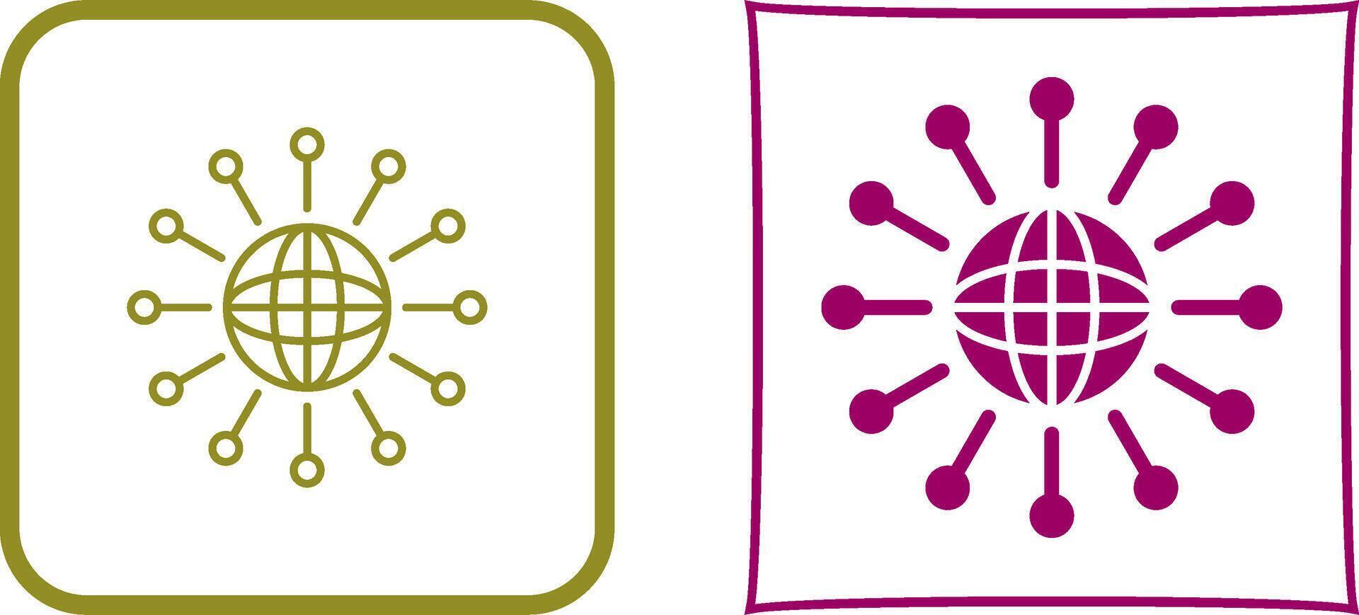 Networking Icon Design vector