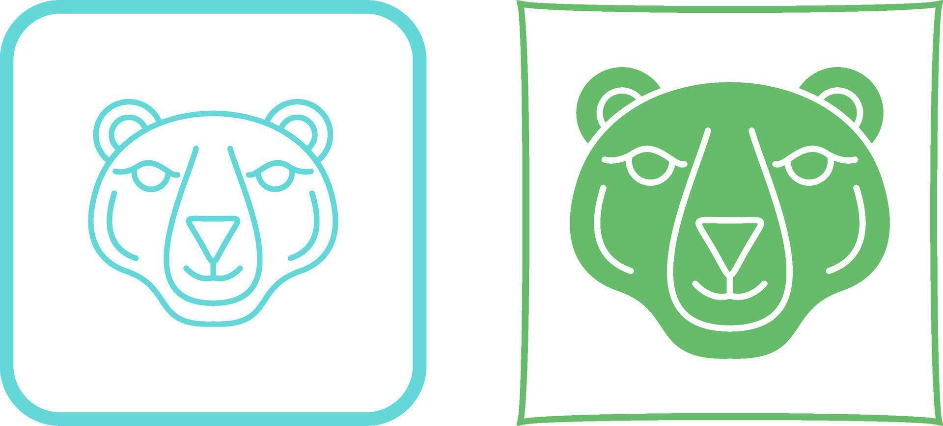Polar Bear Icon Design vector